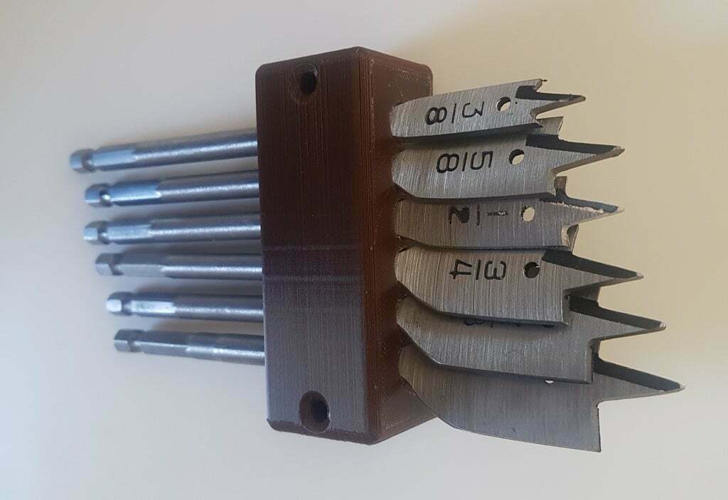 Free STL file Spade Drill Bit Holder・3D printable model to download・Cults