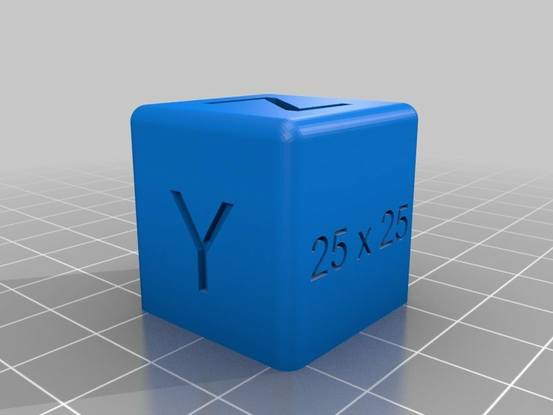 Free STL file 25 x 25 mm Calibration Cube 🔧・Model to download and 3D
