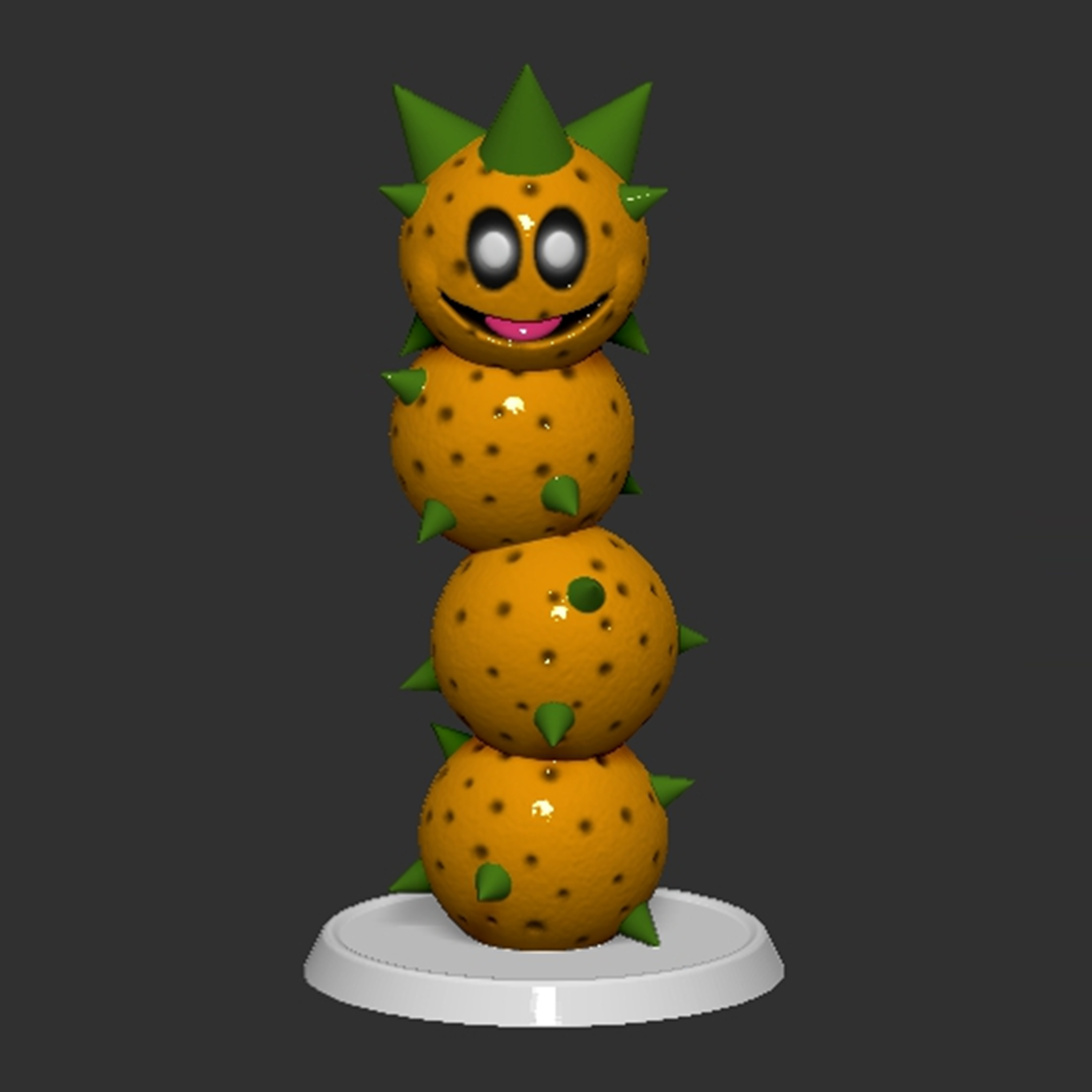 STL file Pokey Mario Enemy Based・3D printing idea to download・Cults