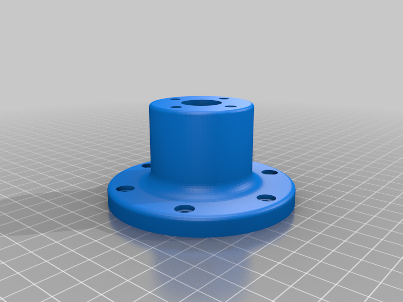 Free 3D file DIY F1 Steering wheel 70mm quickrelease mount・3D printing