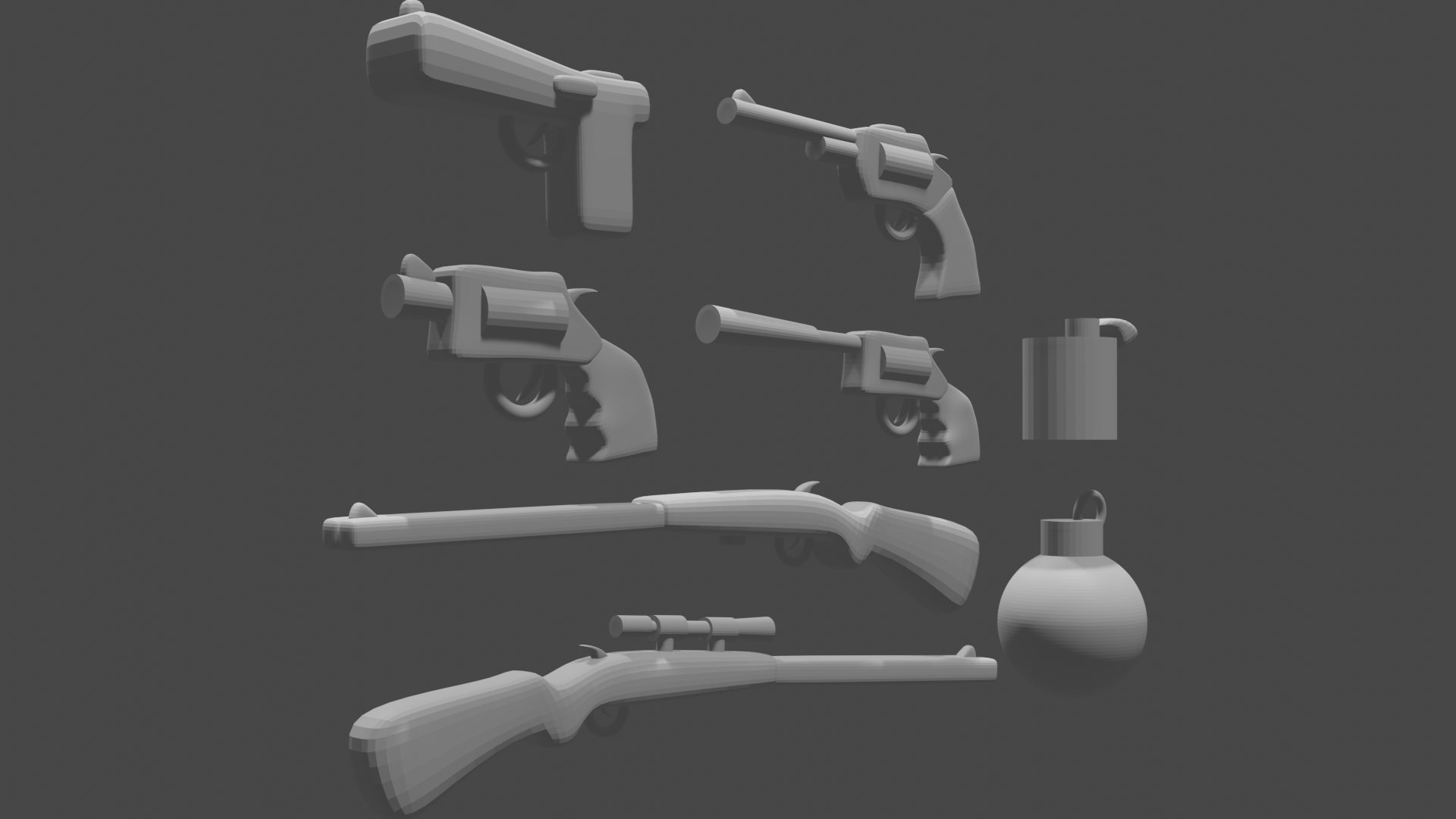 Free 3D file weapons for animations or for lead dolls・3D printable ...