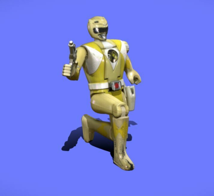 Файл 3D 90s YELLOW RANGER FIGURE - 3D SCAN・Шаблон для 3D-печати для ...