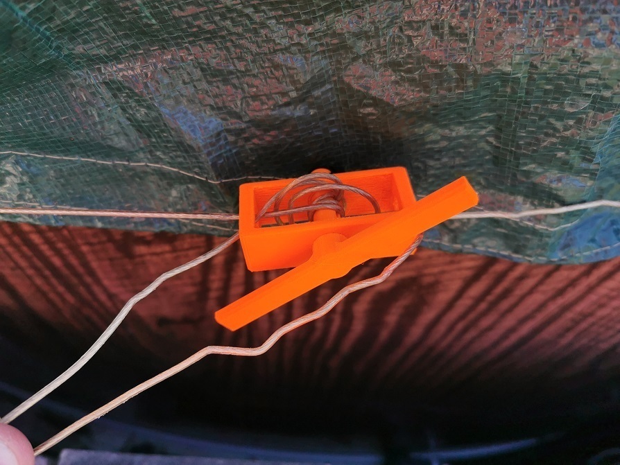 Free 3D file ratchet for pool cover wire・Template to download and 3D