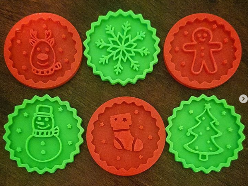 Christmas cookie mold x6