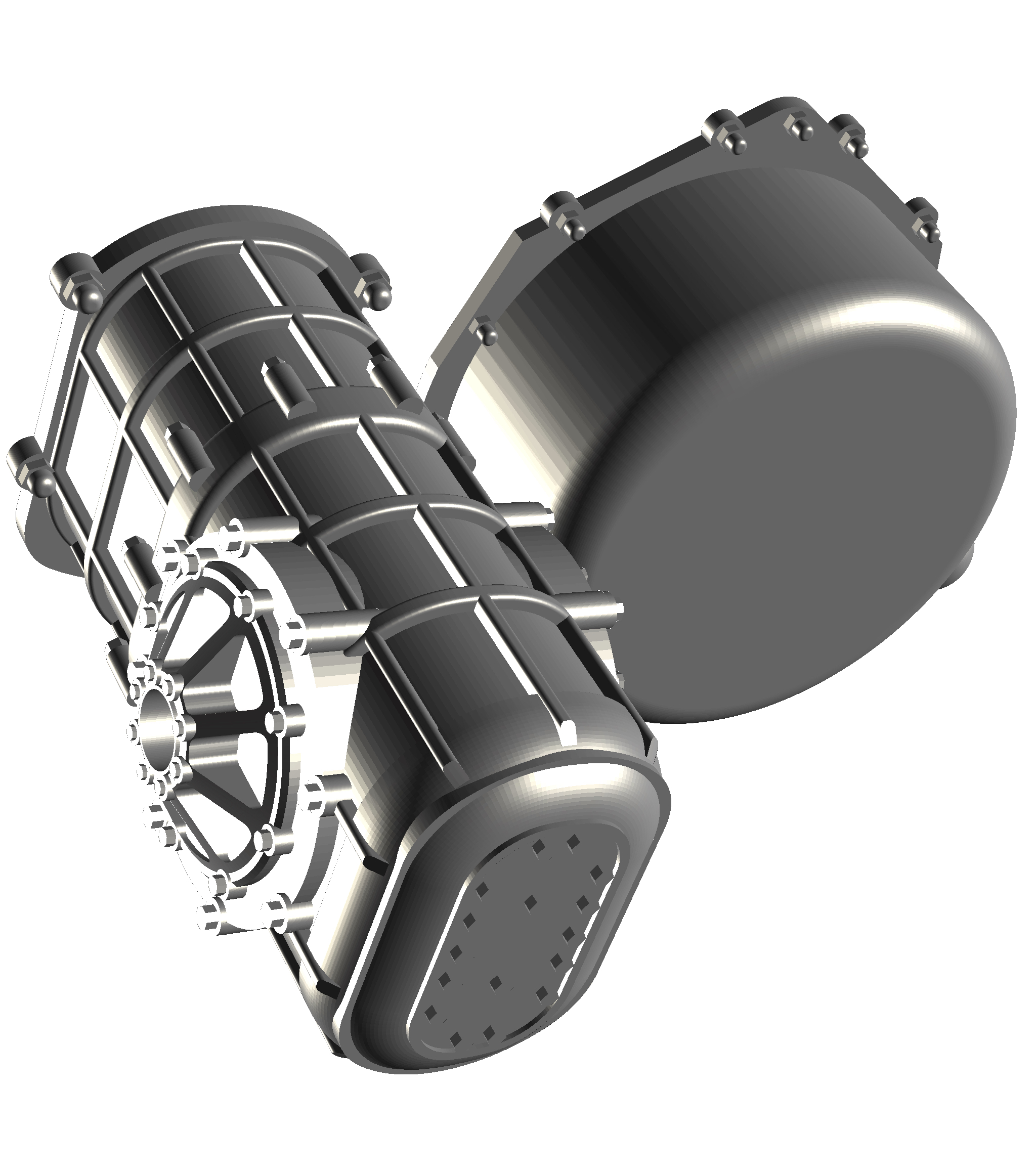 STL file Transaxle Sequential Gearbox Transmission and Shifter with