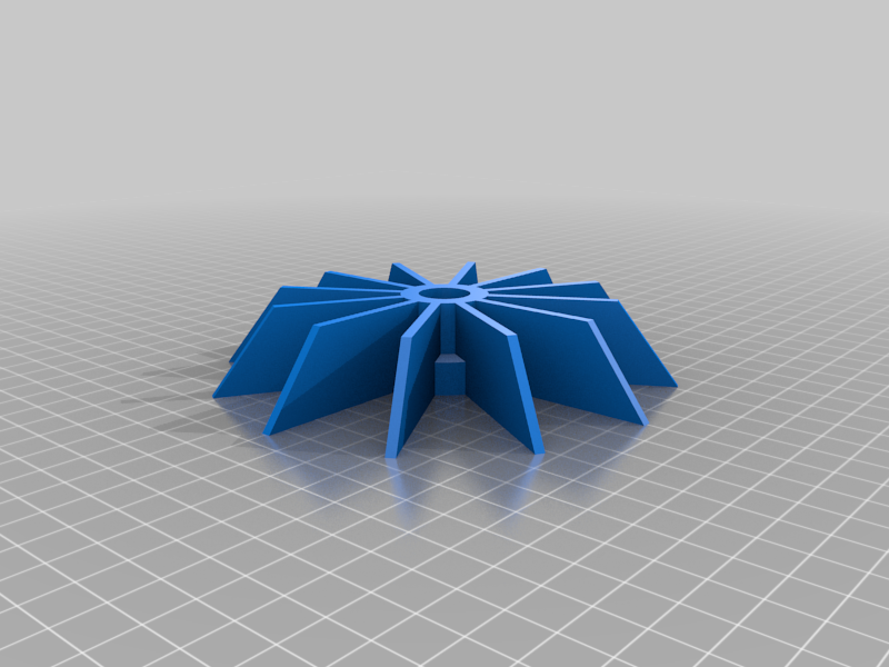 Free 3D File Impeller vanes For Cooling The Electric Motor 3D