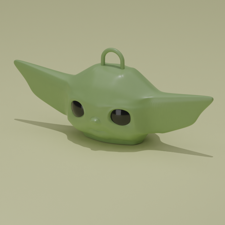 STL file Baby Yoda Key Ring・Model to download and 3D print・Cults