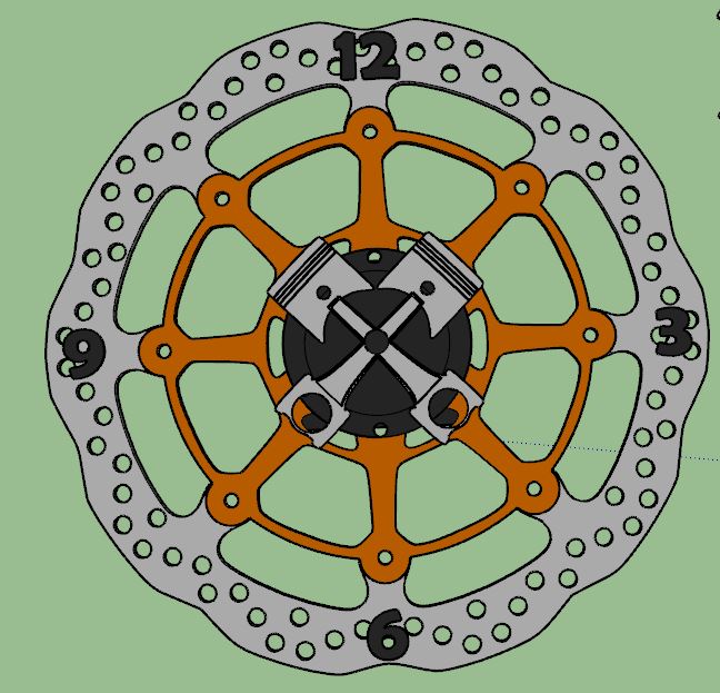 STL file Disc Brake Rotor Clock 🕰️・3D printable model to download・Cults