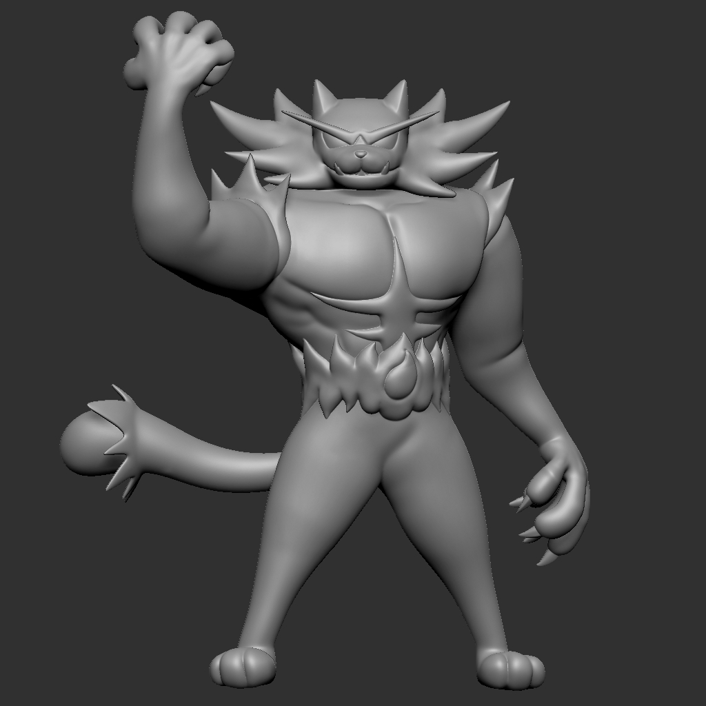 Fichier STL Pokemon Incineroar・Design pour impression 3D à télécharger ...