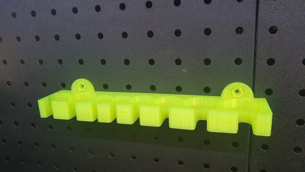 Free 3D file Pegboard Screwdriver Rack (Flathead) 🪛・Object to download