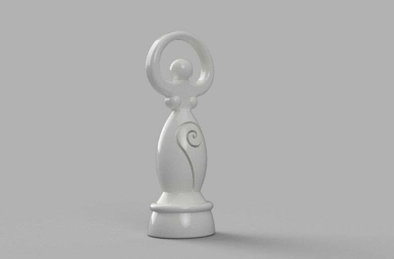 Free STL file Queen spiral goddess V2 👸・3D printing design to download
