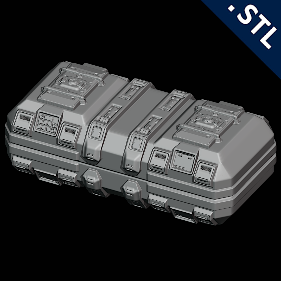 Free STL File Cyberpunk Props FREE Sample 3D Print Design To 