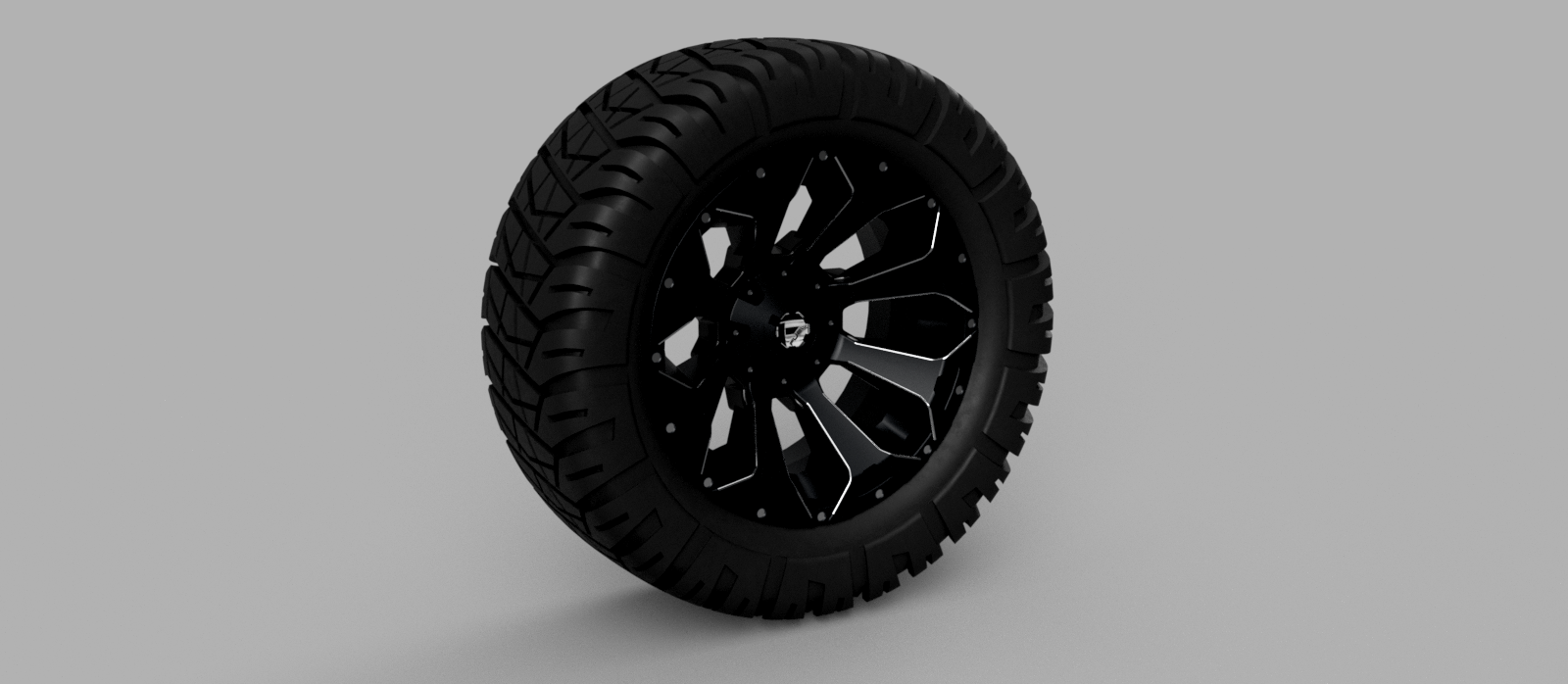 Free STL file Fuel Assault 20x10 with/ 33x12.5 tire・3D printer model to