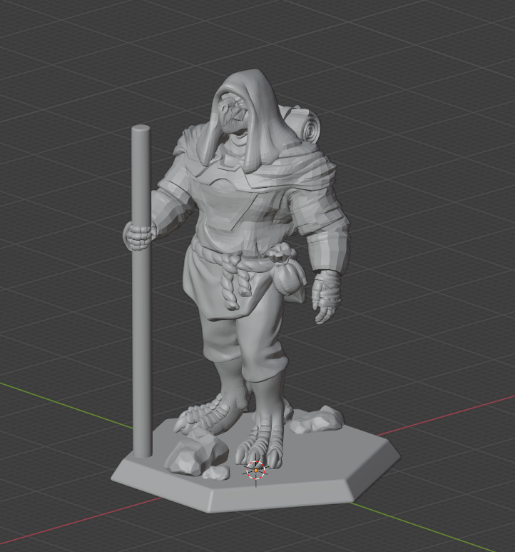 Free 3D File Dragonborn Monk 3D Printable Model To Download Cults