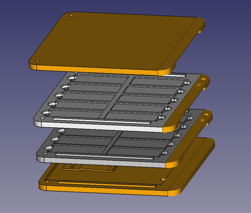 Free STL file Stackable microscope slide tray・Model to download and 3D