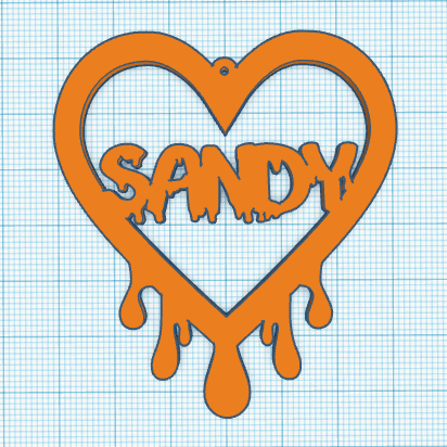 Sandy Logo In 3d