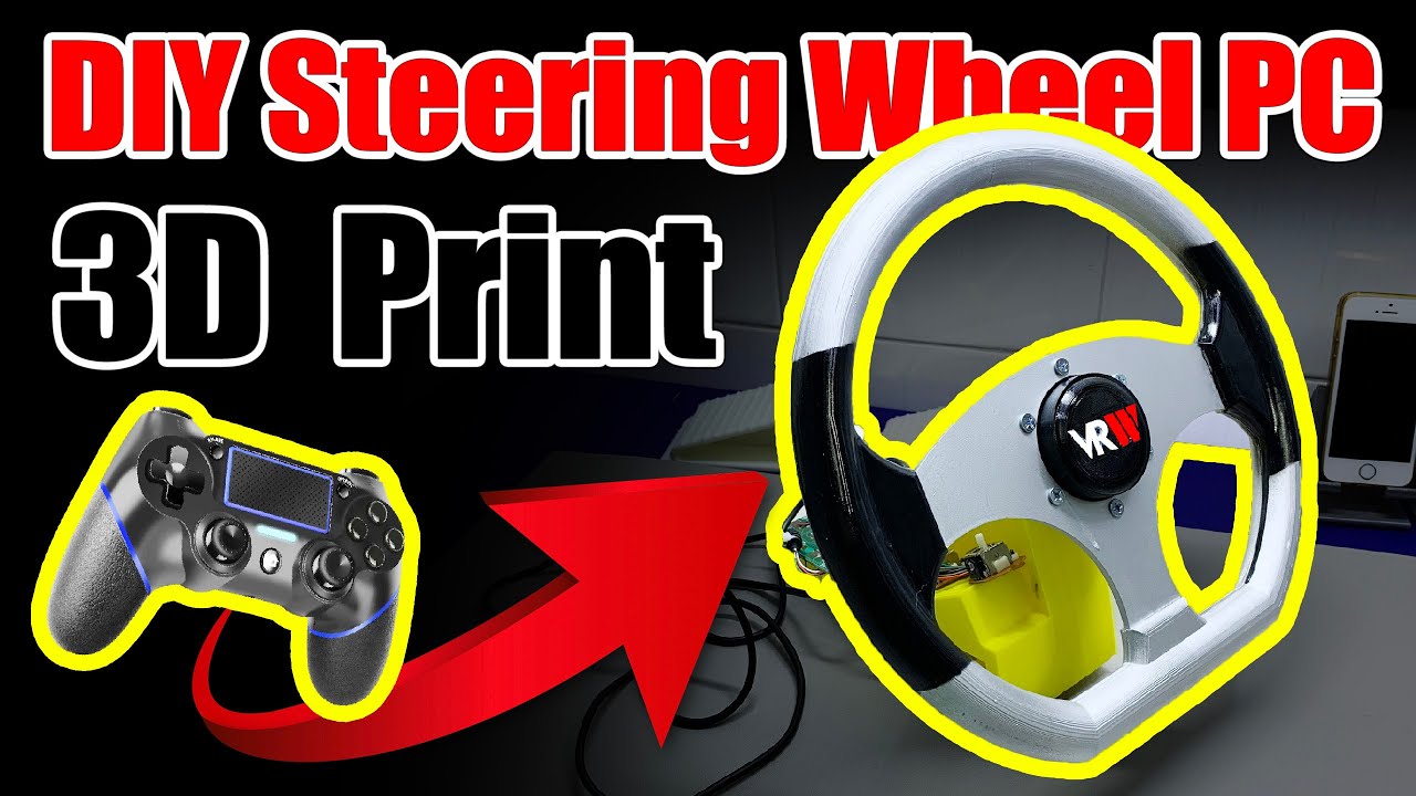 Free STL file 1080 degree steering wheel 🛞・Model to download and 3D