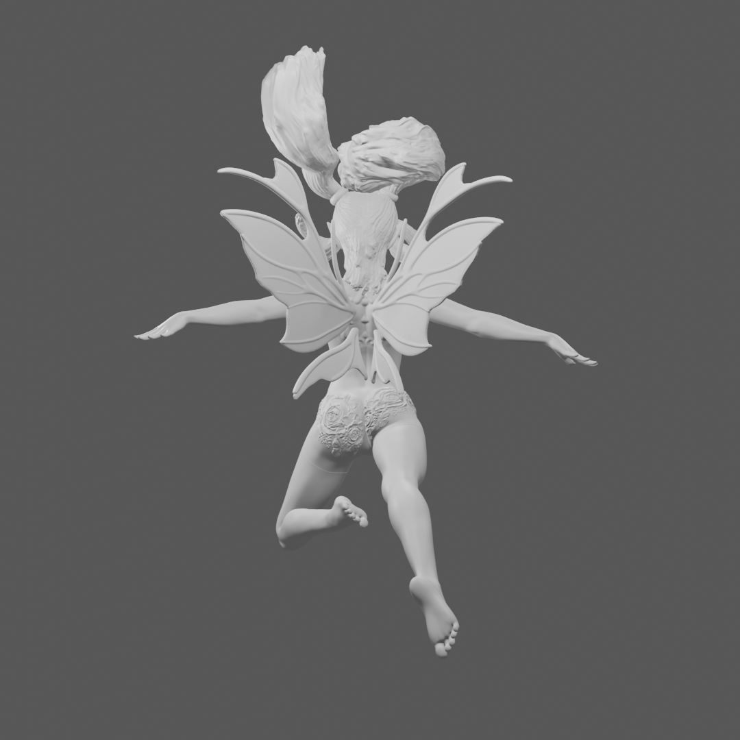 3D file Fairy Queen of flowers・3D printing model to download・Cults