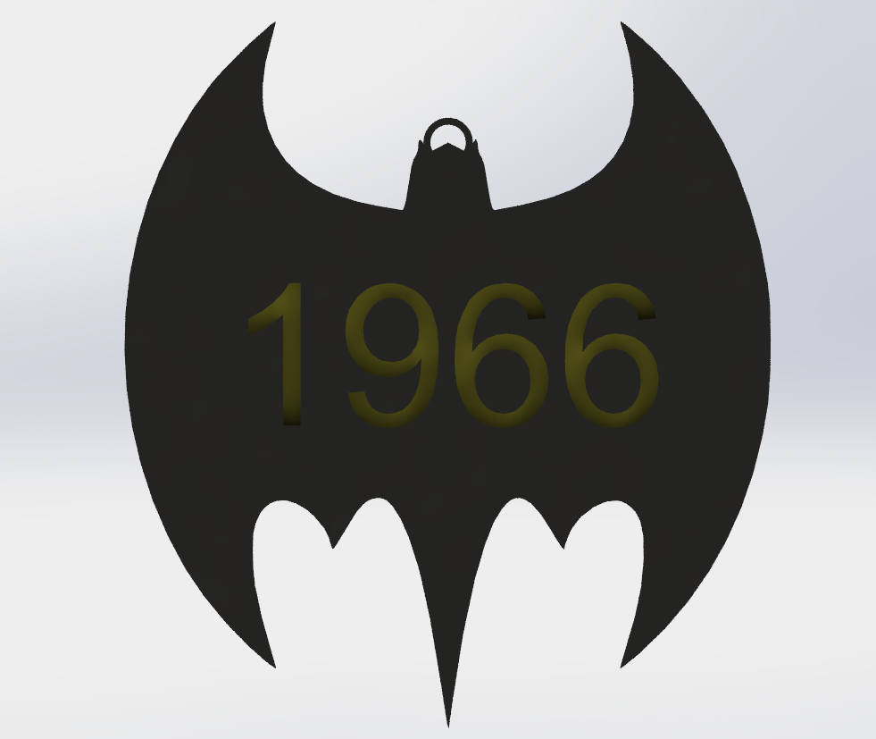 STL file BATMAN 1966'S LOGO・3D print model to download・Cults