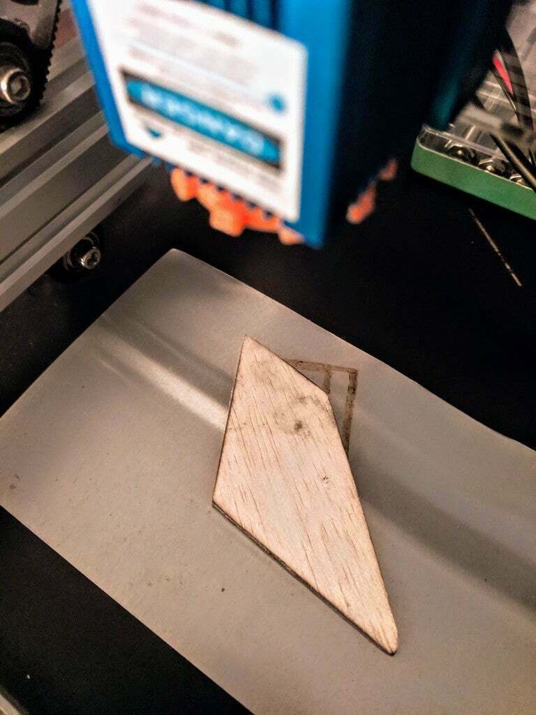 Free SVG file Laser Cuttable Model Rocket Fins from the Estes Designer