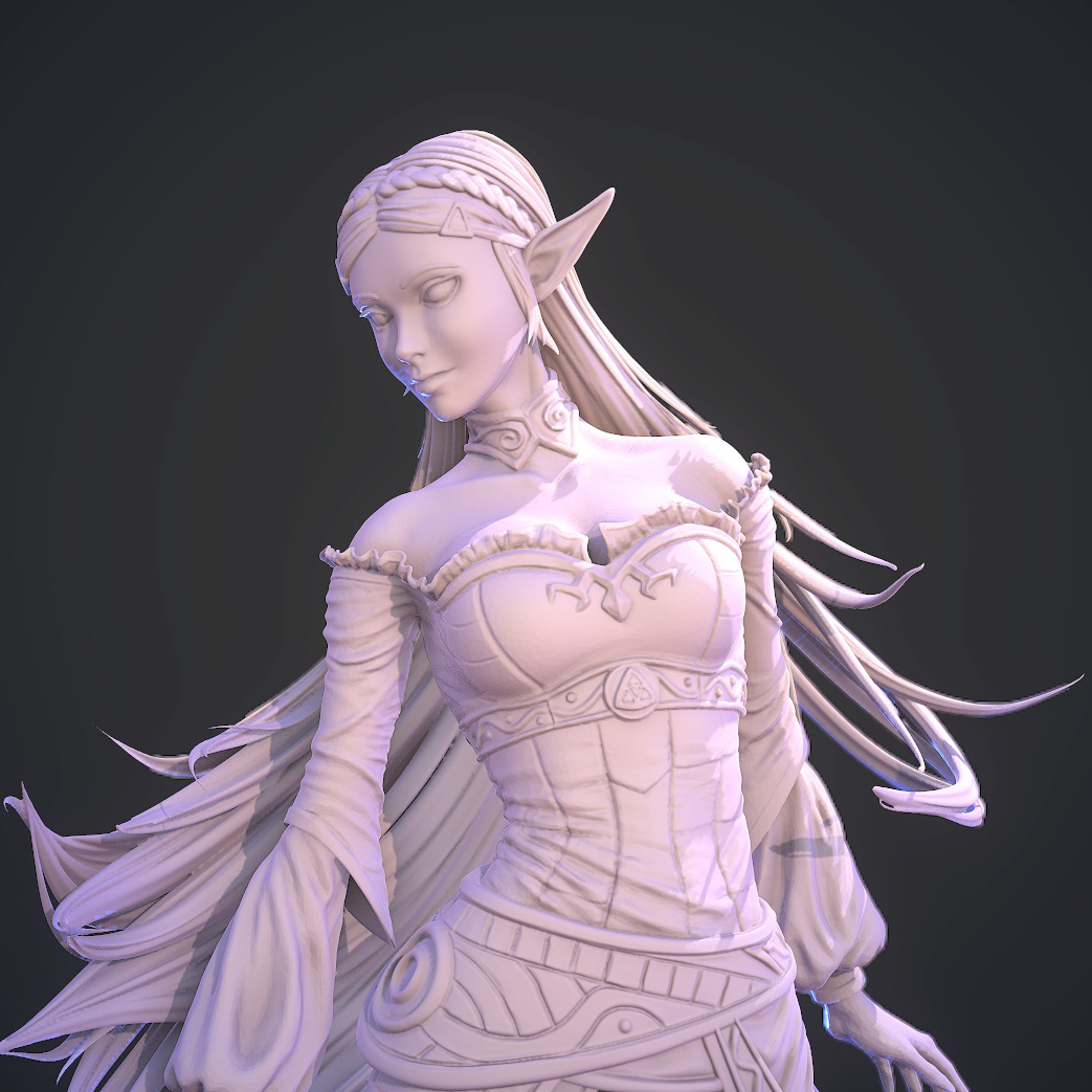 3D file Elf Princess Zelda 🧝・3D printing design to download・Cults