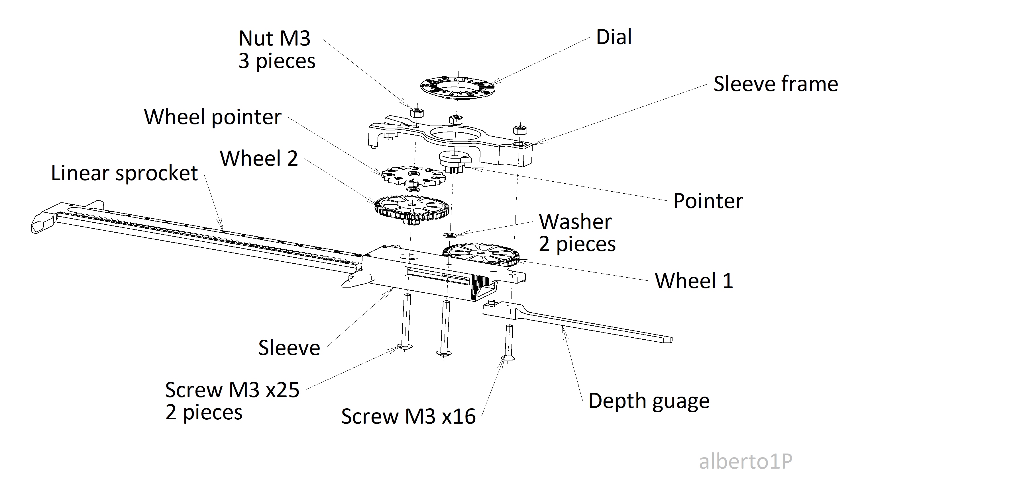 STL file PRECISION CALIPER 3D PRINTING DIY 🧑‍🔧・Model to download and 3D