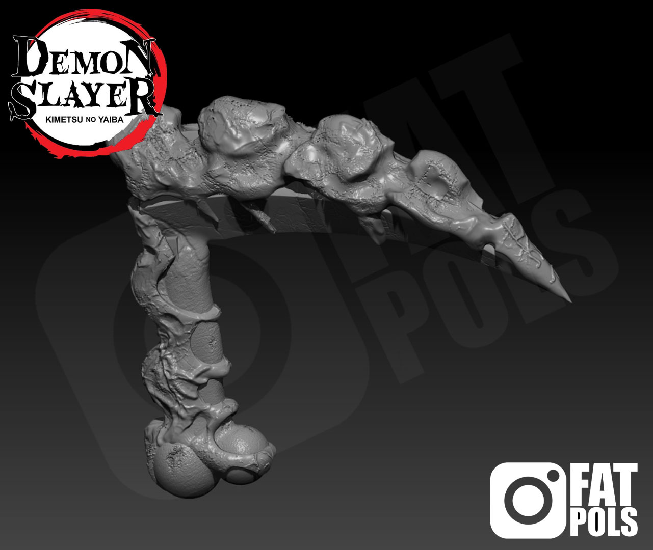 STL file GYUTARO - DEMON SLAYER - KIMETSU NO YAIBA - WEAPON 🔫・Model to