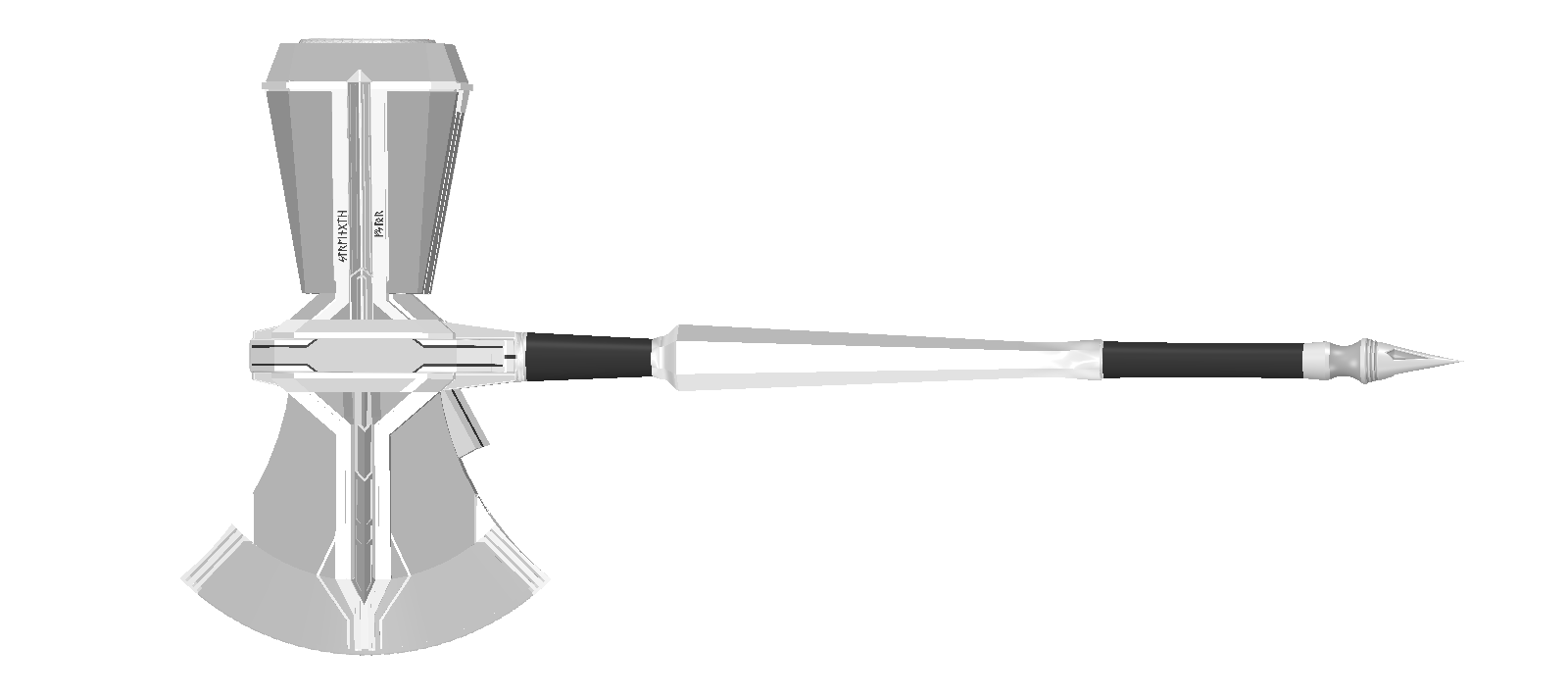 3D file Custom Build YOUR Asgardian Stormbreaker War HammerAxe Wall
