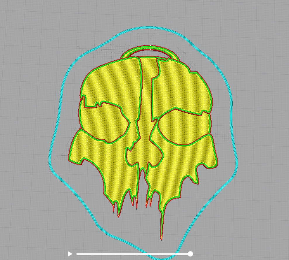 STL file COD GHOST KEYCHAIN 👻・Model to download and 3D print・Cults
