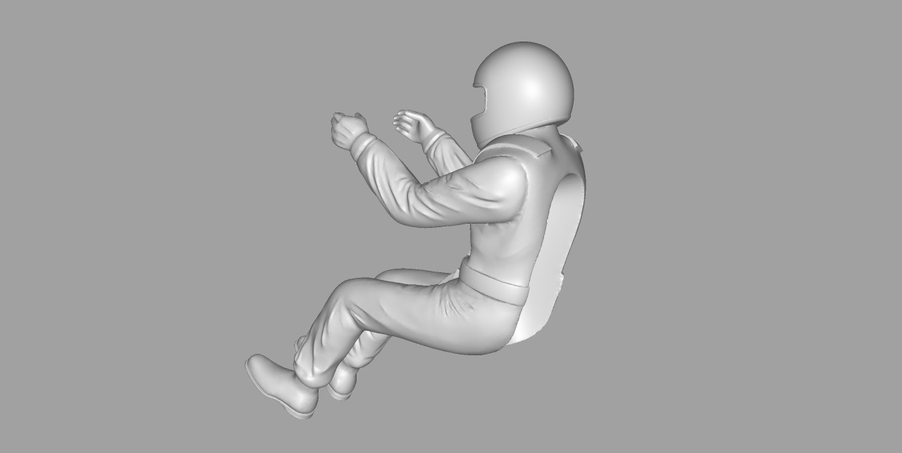 STL file Race Car Driver Figurine Scale Model 🏎️・3D printable design to ...