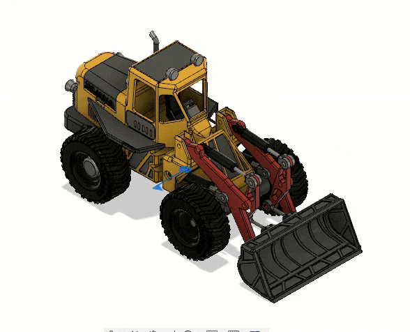 Free STL file Yellow Front Loader with Movements 🔗・Template to download ...