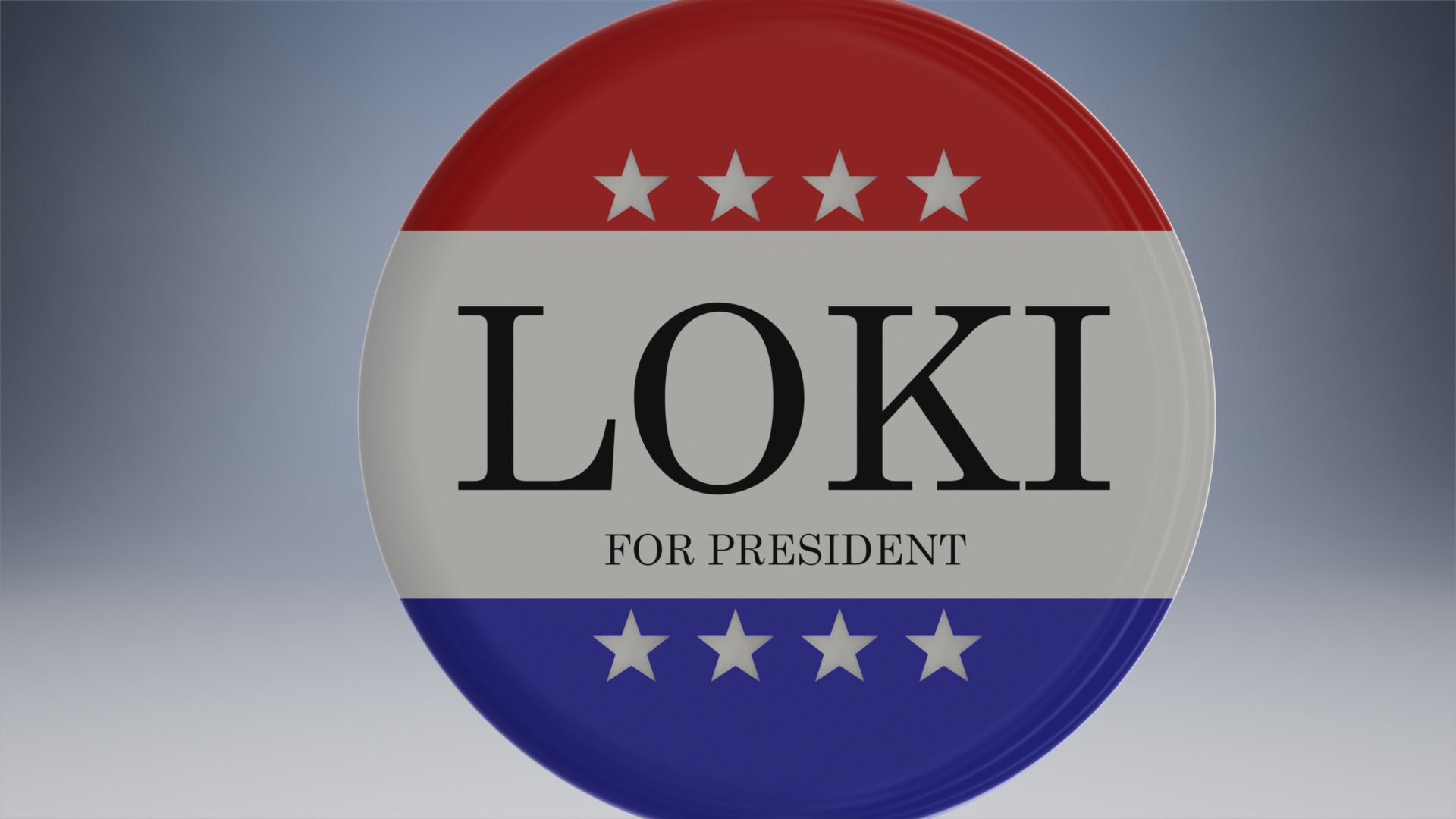 STL file Loki for president - Loki tv series button ・Design to download ...