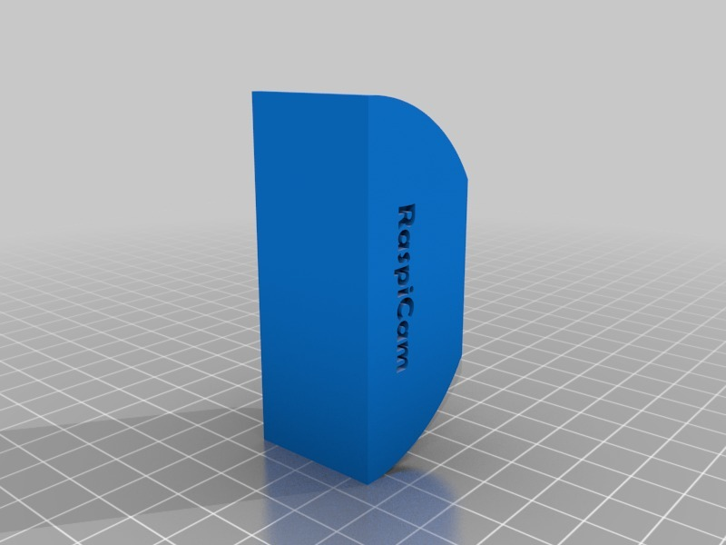 Free 3D file support camera Raspicam : https://www.thingiverse.com ...