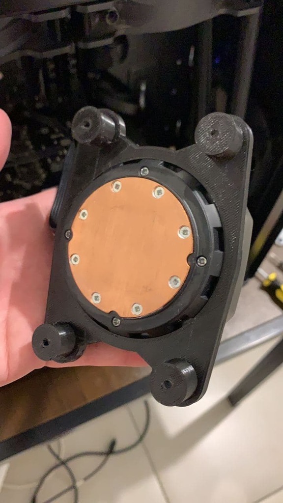 Free 3D file AM4 bracket for Corsair H100i v2 AIO 🖥️・Model to download