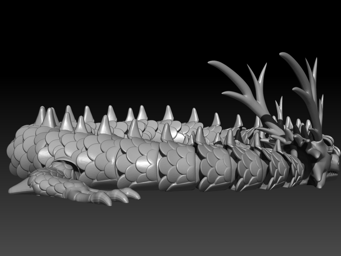 STL file Articulated Dragon - Flexi Oriental Dragon 3D PRINT 🐉・3D ...