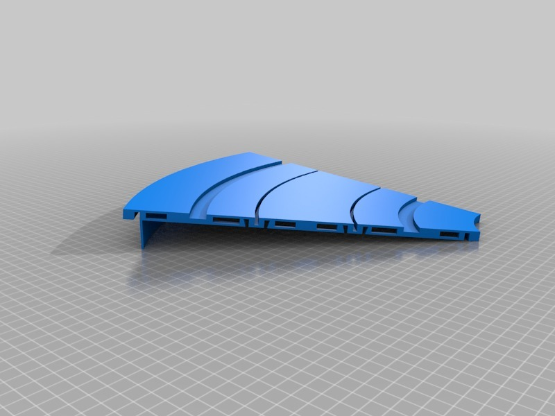 Scalextric R1 Curve Free 3D file R1.5 cambered curve - slot car track and borders ...