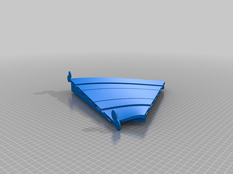 Scalextric R1 Curve Free 3D file R1.5 cambered curve - slot car track and borders ...