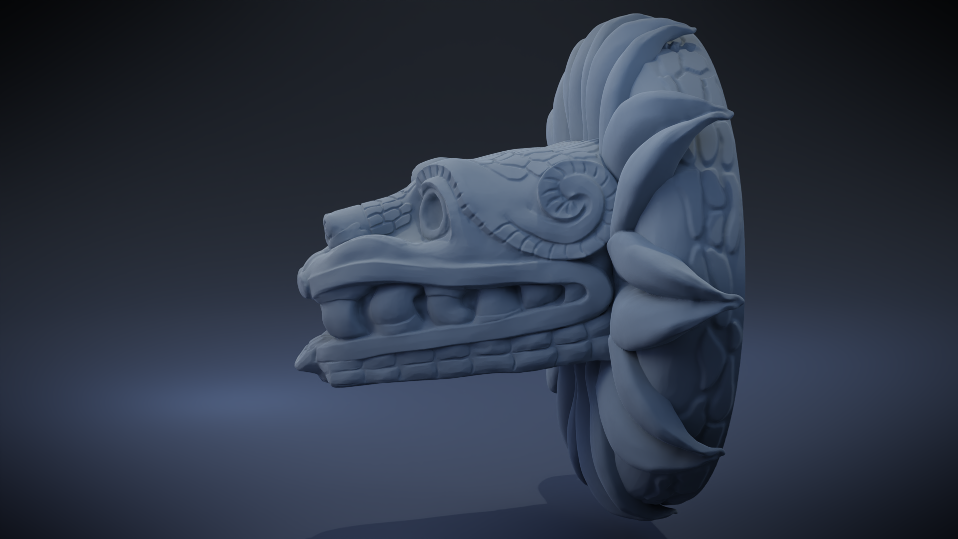 Archivo STL Quetzalcoatl Deidad azteca・Diseño imprimible en 3D para