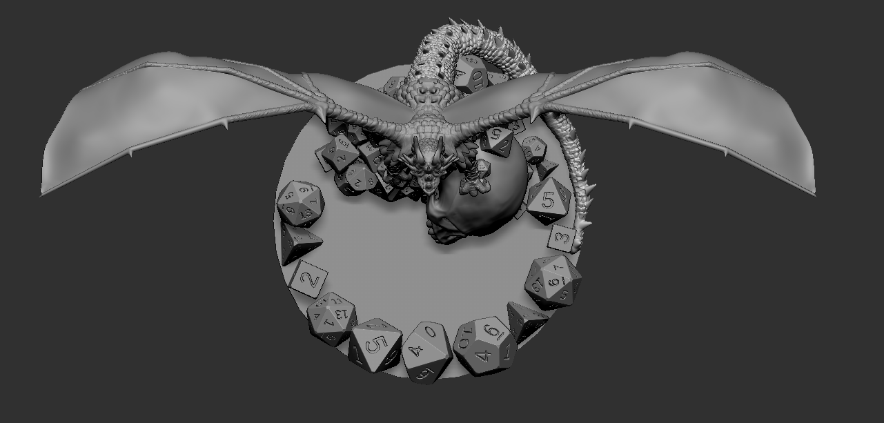 OBJ file Dice Dragon Dice Tower 🎲・3D printable model to download・Cults