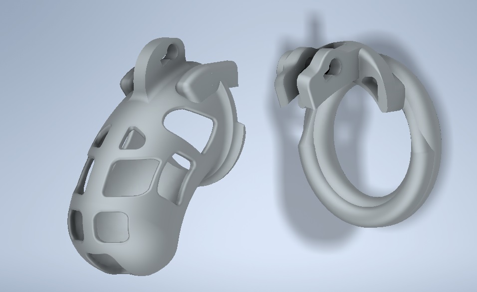 STL file Hugo V1.2 Chastity cage device Size M・3D printable design to ...