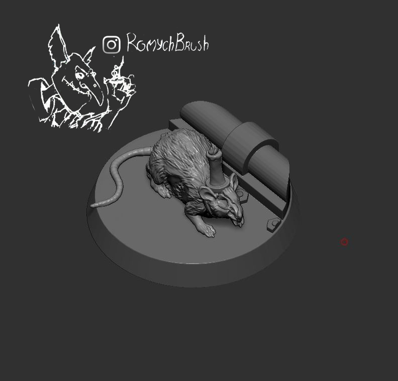 STL file Cawdor Bomb Delivery Rat 💣・3D printable design to download・Cults