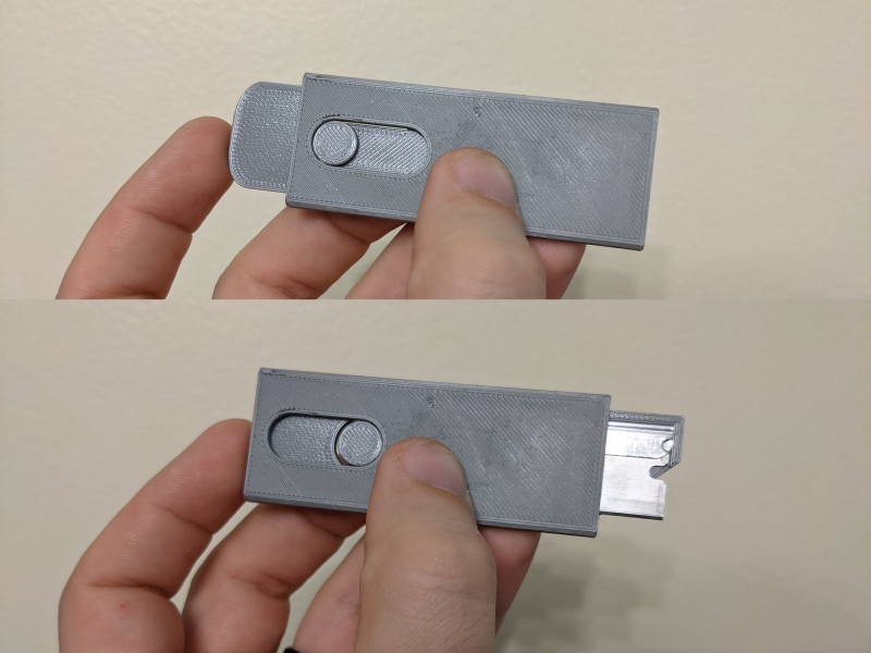 Retractable Single-Edge Razor Box-Cutter