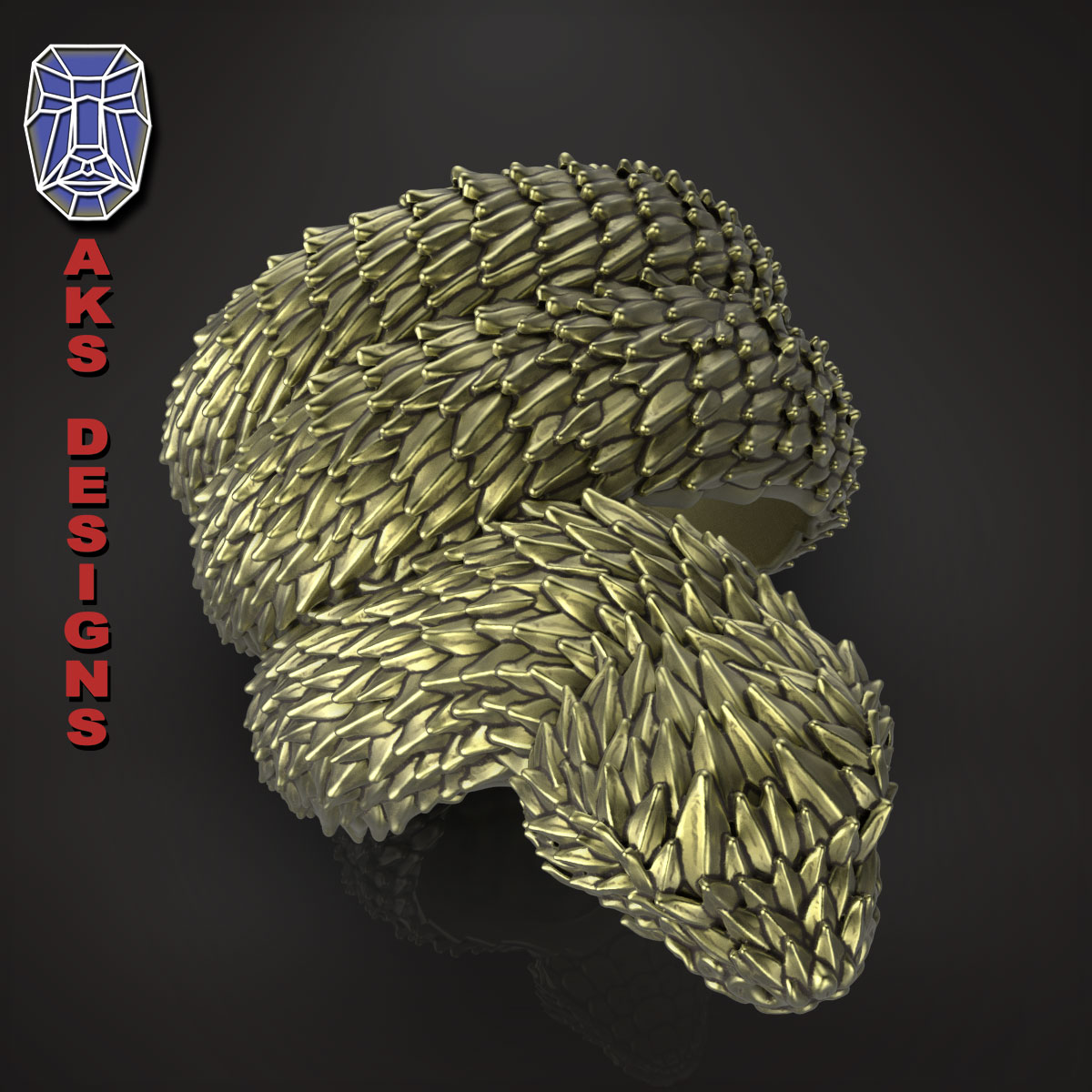 3d printable skull ring1 or python anaconda serpent... 3D file snake 1 ring Jewelry・3D printable model to download・Cults
