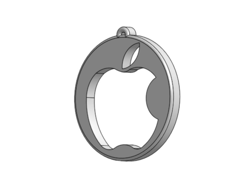 STL file Apple Keychain 🍎・3D print design to download・Cults