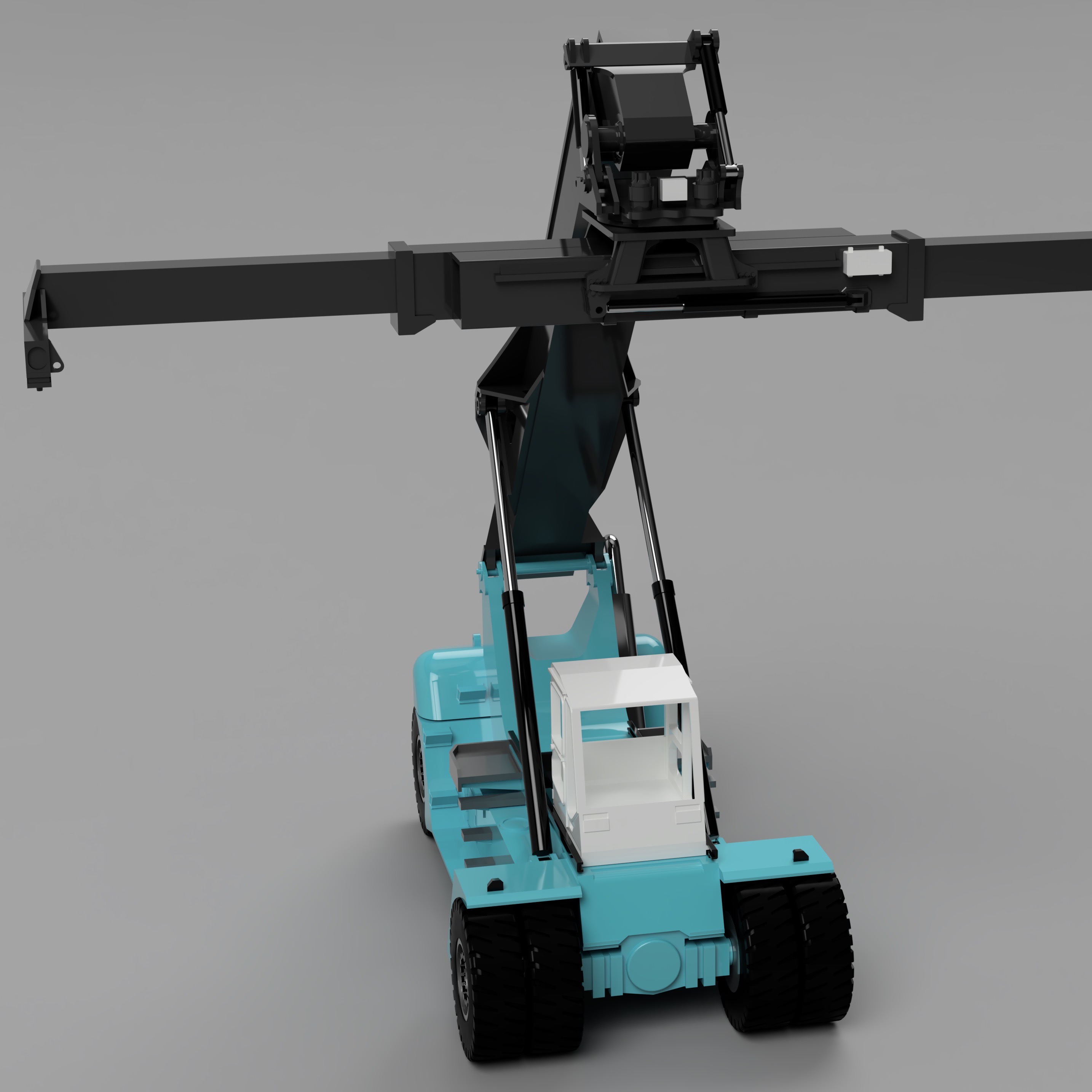 STL file container reach stacker HO scale 187 🌆・3D print design to