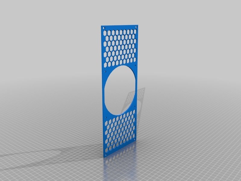 Free STL file Cr10 Control Box 120 mm fan bottom cover・3D printable