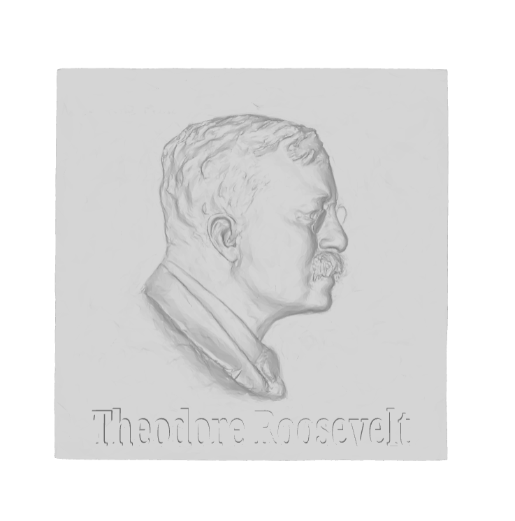 Relief of US President Theodore Roosevelt