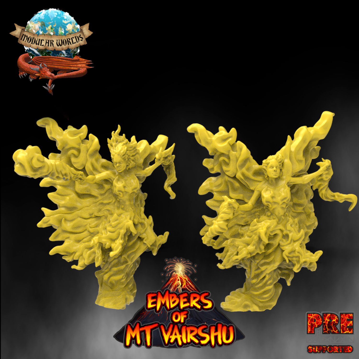 STL file Fire Sprites/Fairies 🔥・3D print design to download・Cults