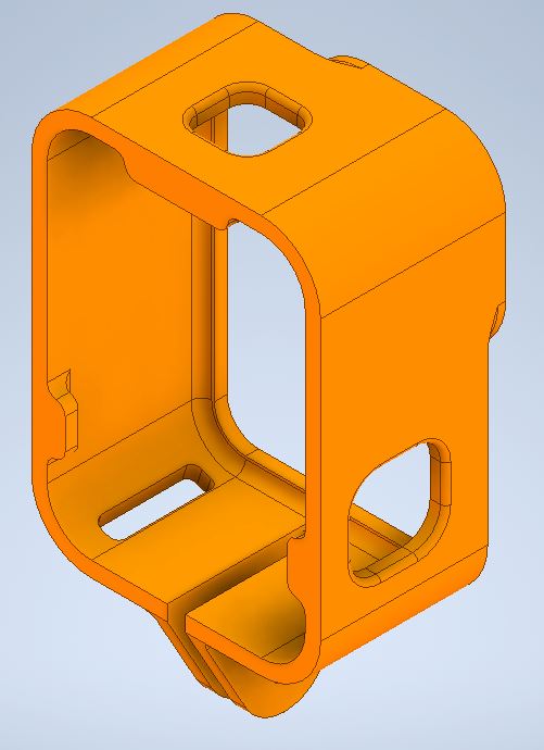 STL file GOPRO HERO9 VERTICAL MOUNT 👽・3D printer model to download・Cults