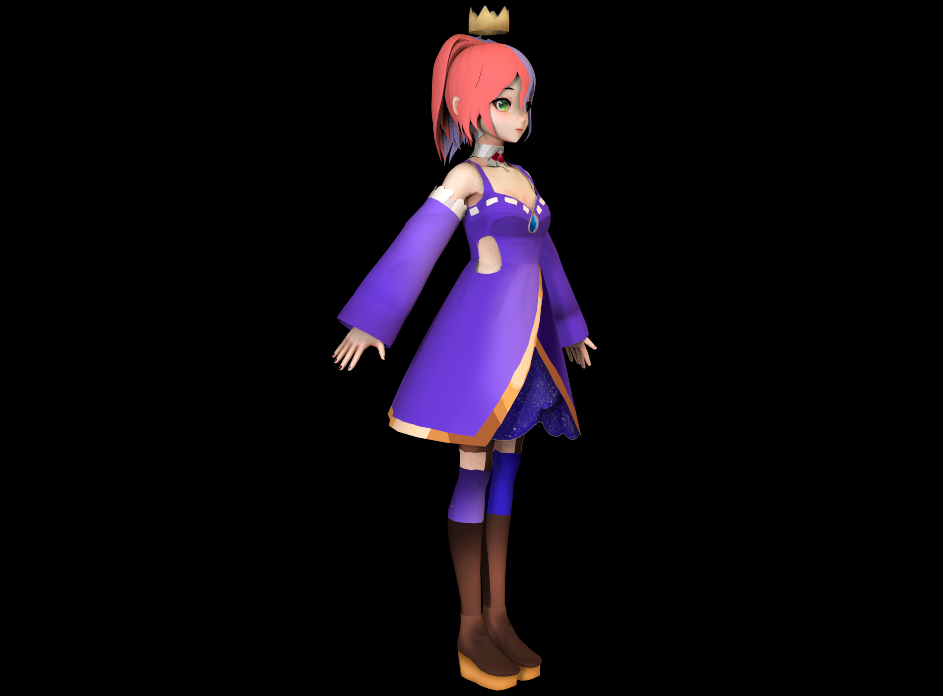 STL file ANIME CHARACTER GIRL SCULPTURE 3D PRINT MODEL・3D printable ...
